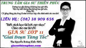 Gia Sư Lớp 11 - Tìm Gia Sư Giỏi